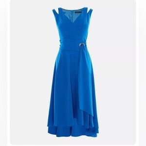 KAREN MILLEN bright blue midi dress